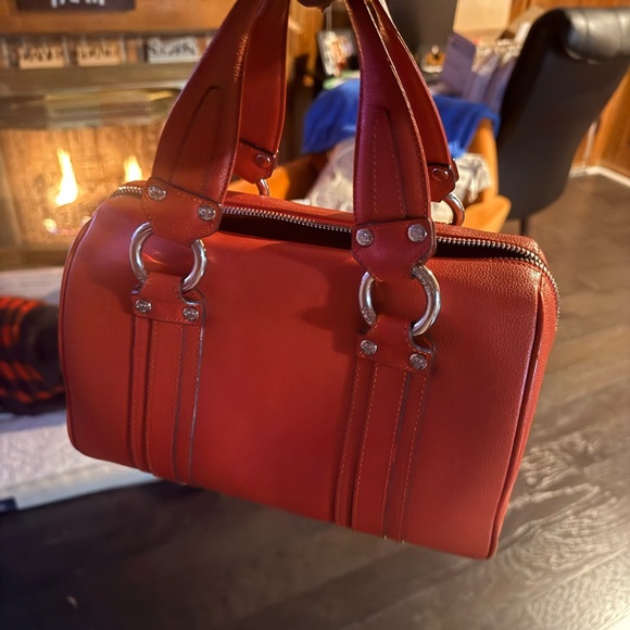 MCM Orange Satchel Bag - Picture 2 of 8